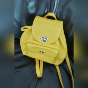 Coach mini backpack -yellow
